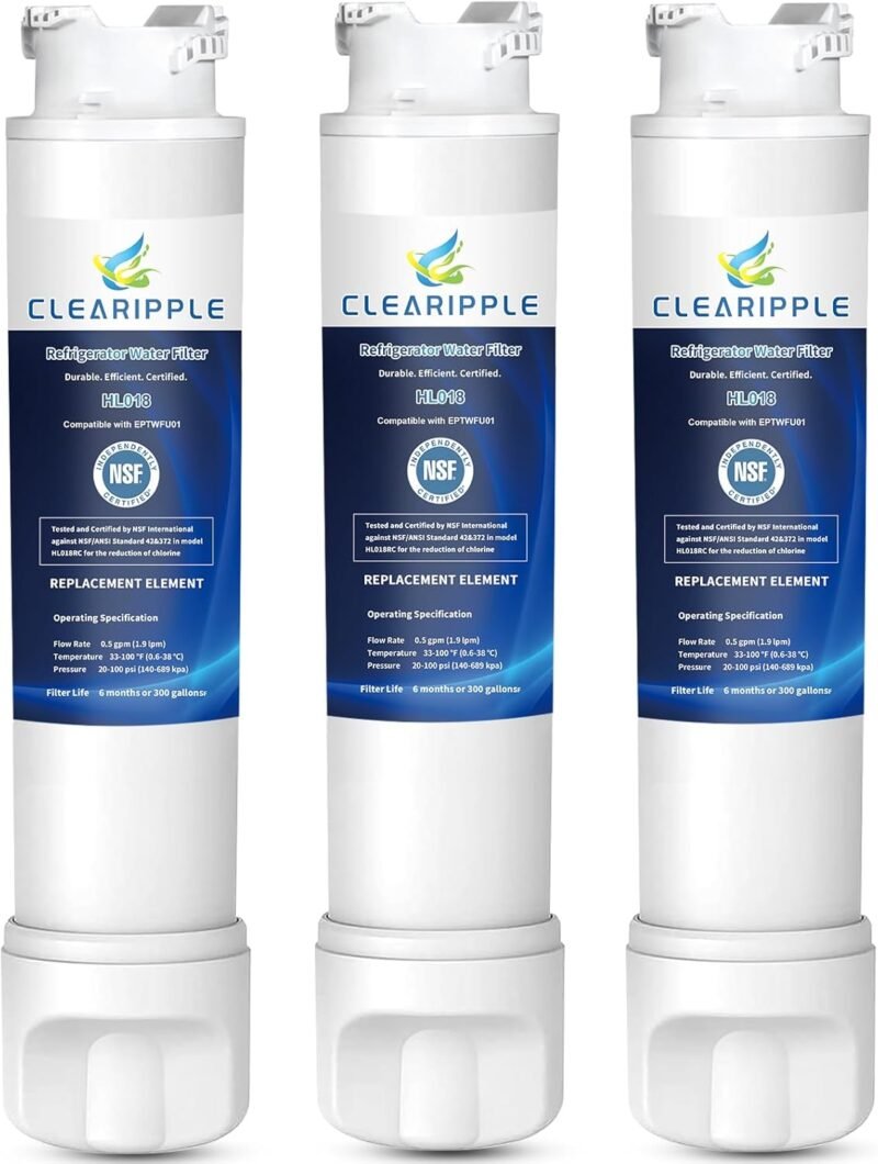 Pure and Refreshing: A Review of the EPTWFU01 Refrigerator Water Filter 3-Pack
