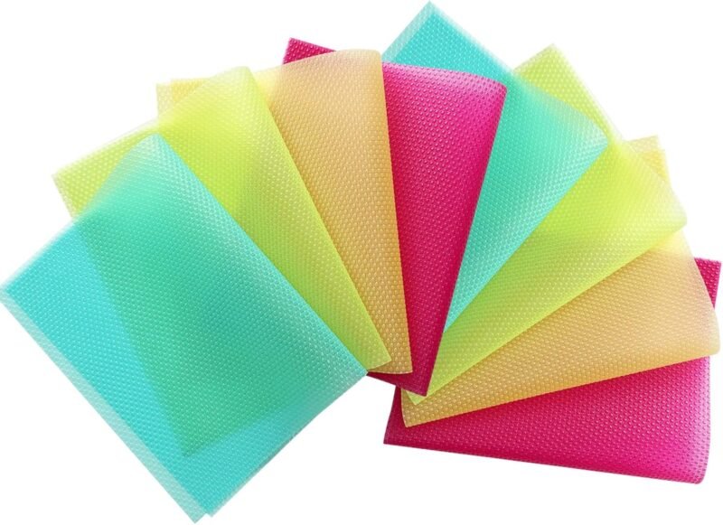 Revamp Your Kitchen: 8Pcs Easy-Clean Fridge Mats That Transform Storage!