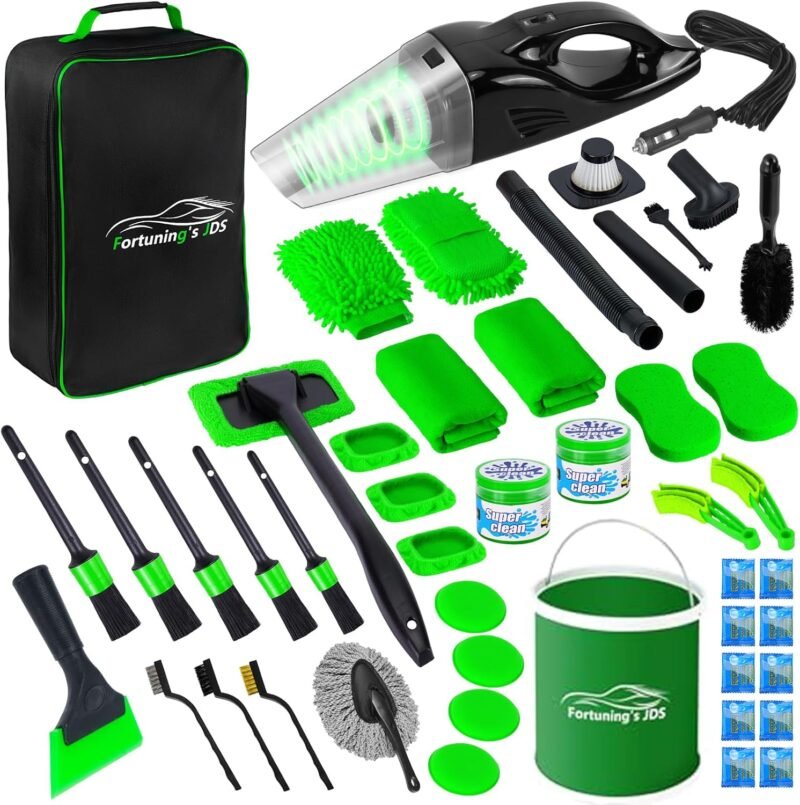 Revamp Your Ride: The Ultimate 47PCS Car Detailing Kit Review!