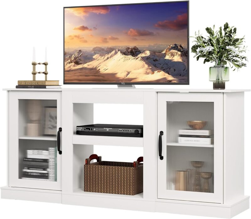 Revamp Your Space: The WLIVE Retro TV Stand Review for 65-inch TVs