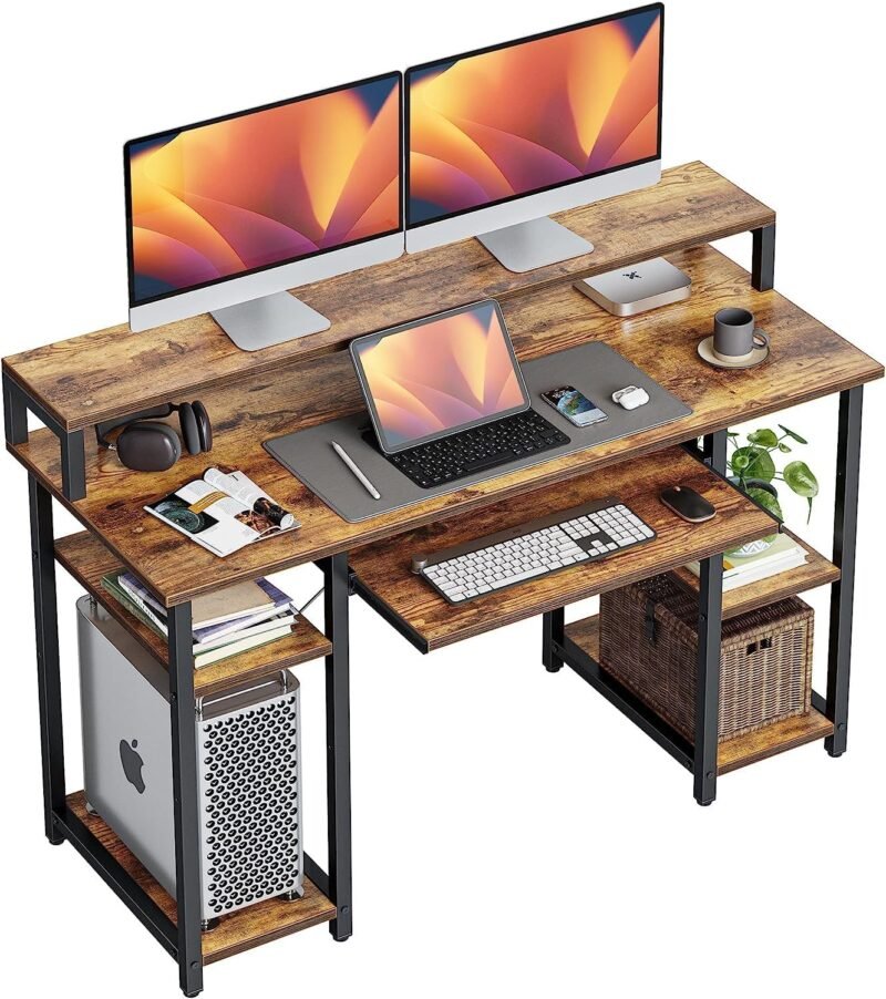 Revamp Your Workspace: CubiCubi 47” Computer Desk Review!