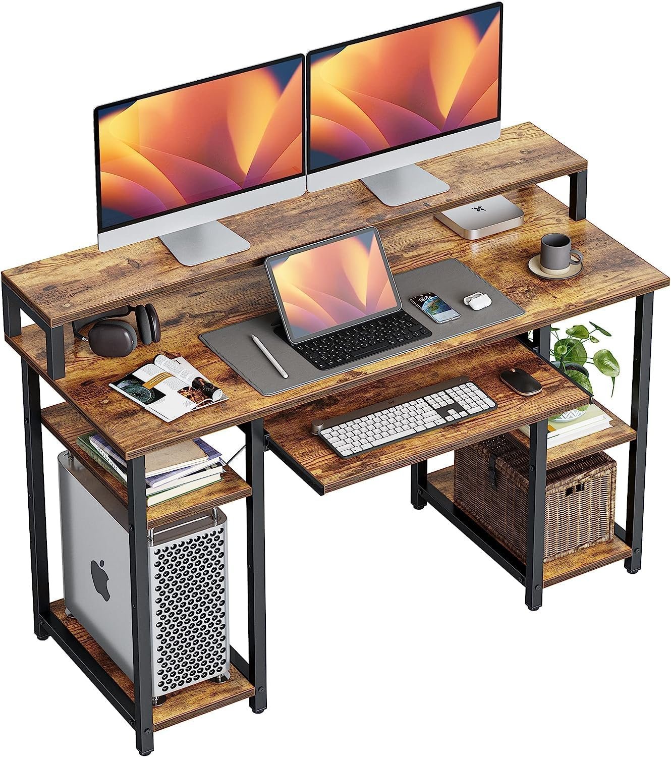 Revamp Your Workspace: CubiCubi 47” Computer Desk Review!