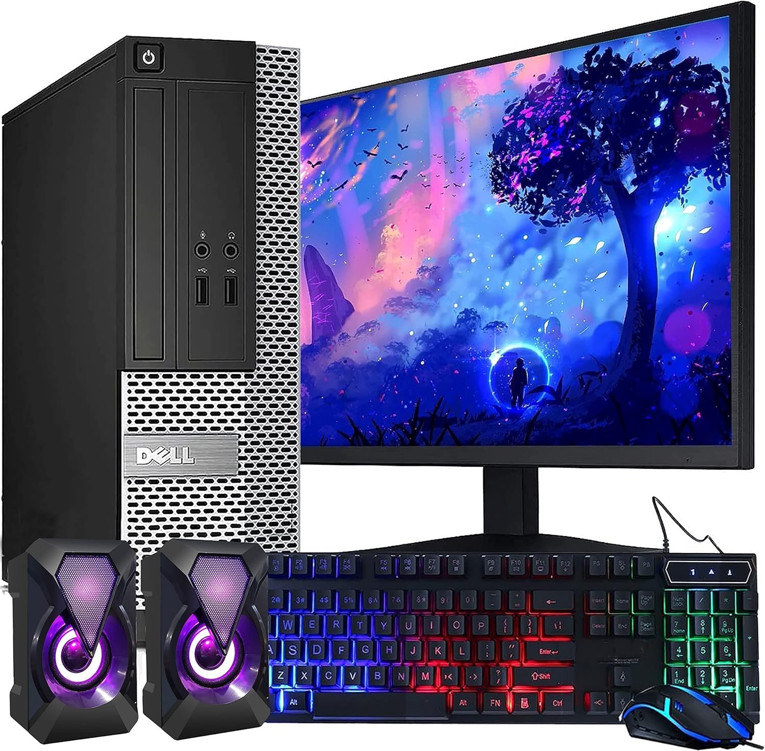 Revamp Your Workspace: Dell OptiPlex Desktop Review with Monitor & RGB Gear