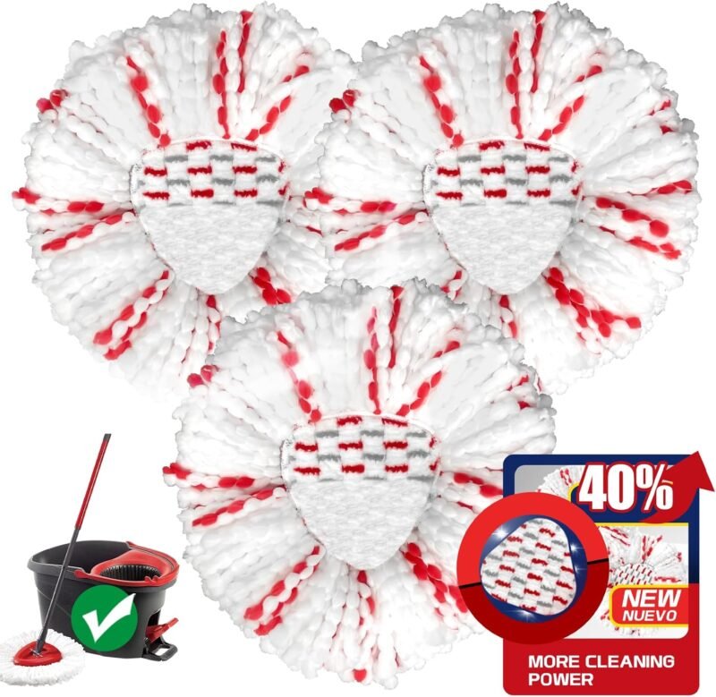 Revitalize Your Cleaning Routine: 2025 Mop Head Replacement with 40% More Power!