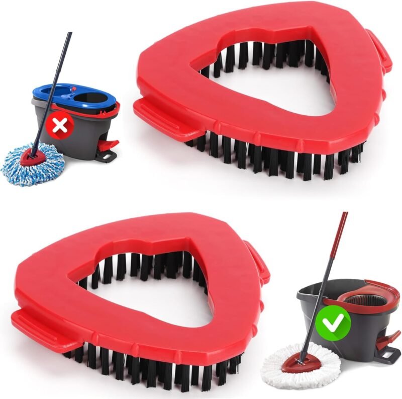 Revitalize Your Cleaning Routine: 2-Pack Mop Scrub Brush Heads for Effortless Shine!
