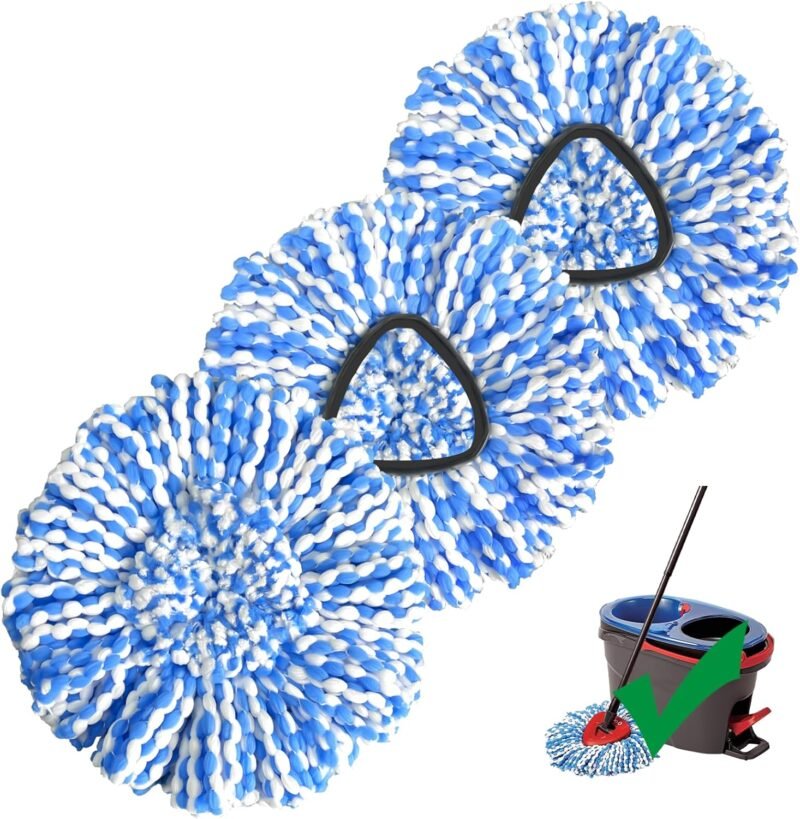 Revitalize Your Cleaning Routine: 3-Pack Spin Mop Head Refill Review