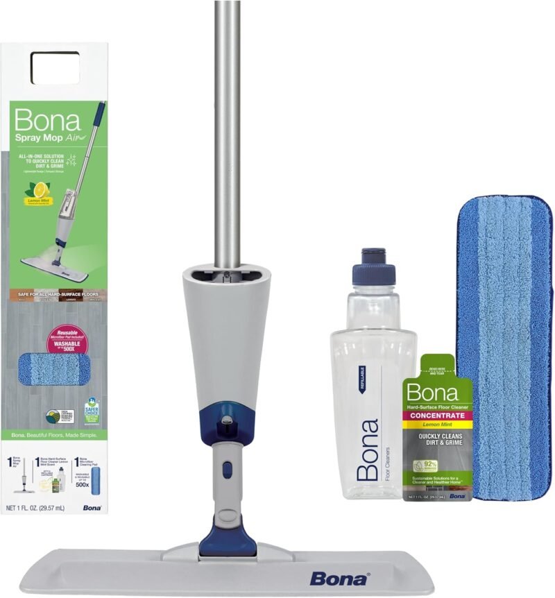 Revitalize Your Floors: Bona Spray Mop Air Review with Lemon Mint Freshness!