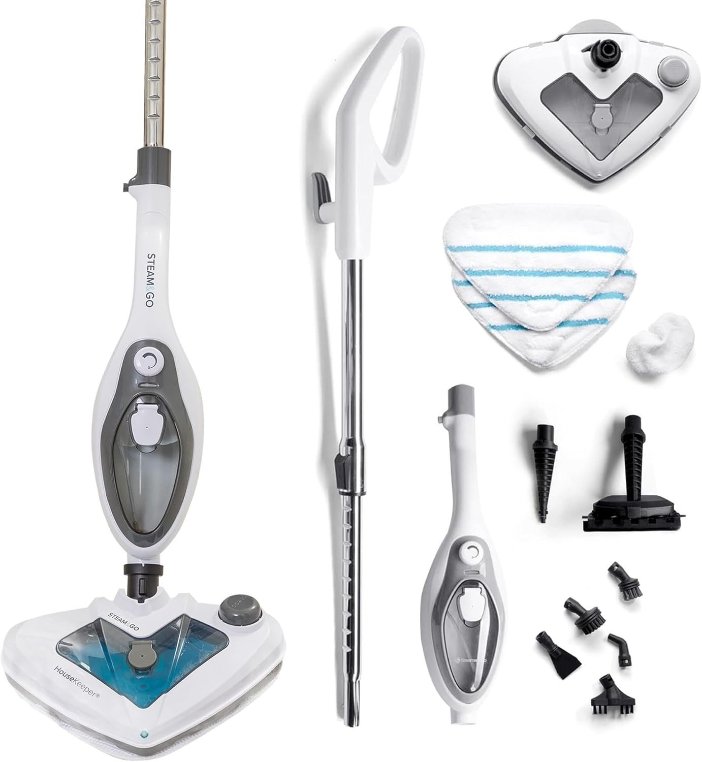 Revitalize Your Home with the Steam and Go 10-in-1 Multi-Functional Steam Mop!