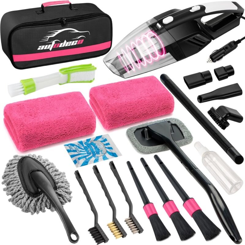 Revitalize Your Ride: Explore the AUTODECO 20Pcs Car Cleaning Wash Kit!