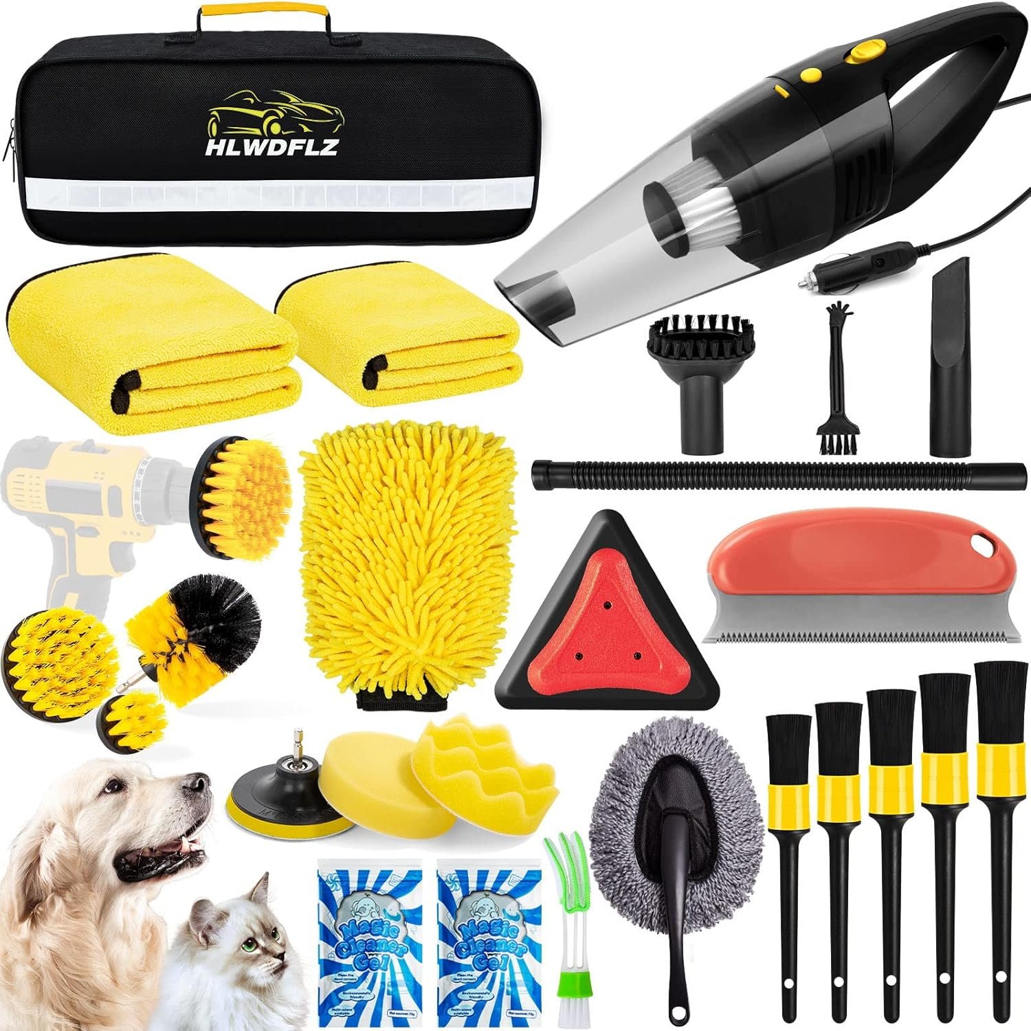 Revitalize Your Ride: The Ultimate 26PCS Car Wash Cleaning Kit Review!