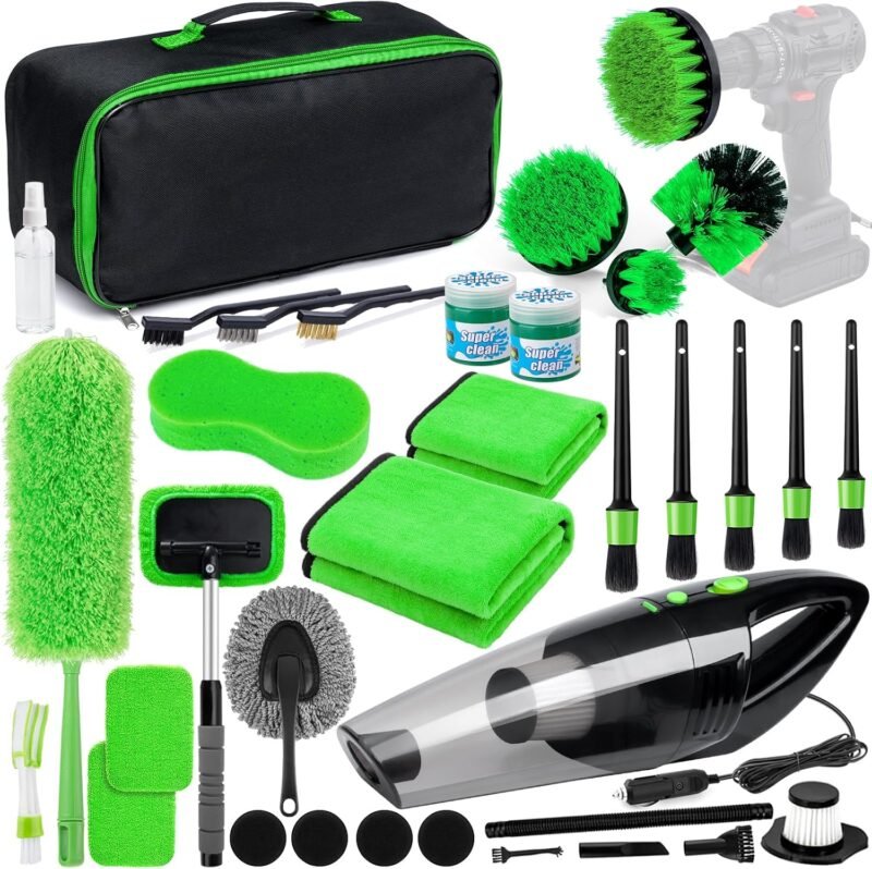 Revitalize Your Ride: The Ultimate 34pcs Car Cleaning Detailing Kit Review