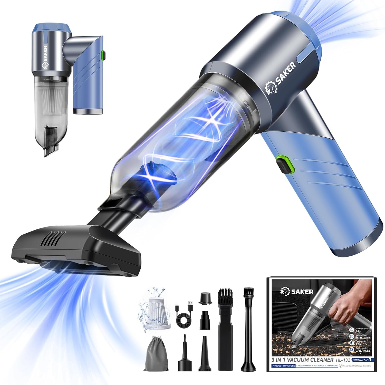 Revolutionize Your Cleaning: Saker Portable Car Vacuum Cleaner Review