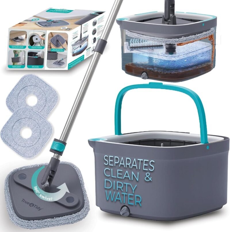 Revolutionize Your Cleaning: True & Tidy True Clean Spin Mop Review!