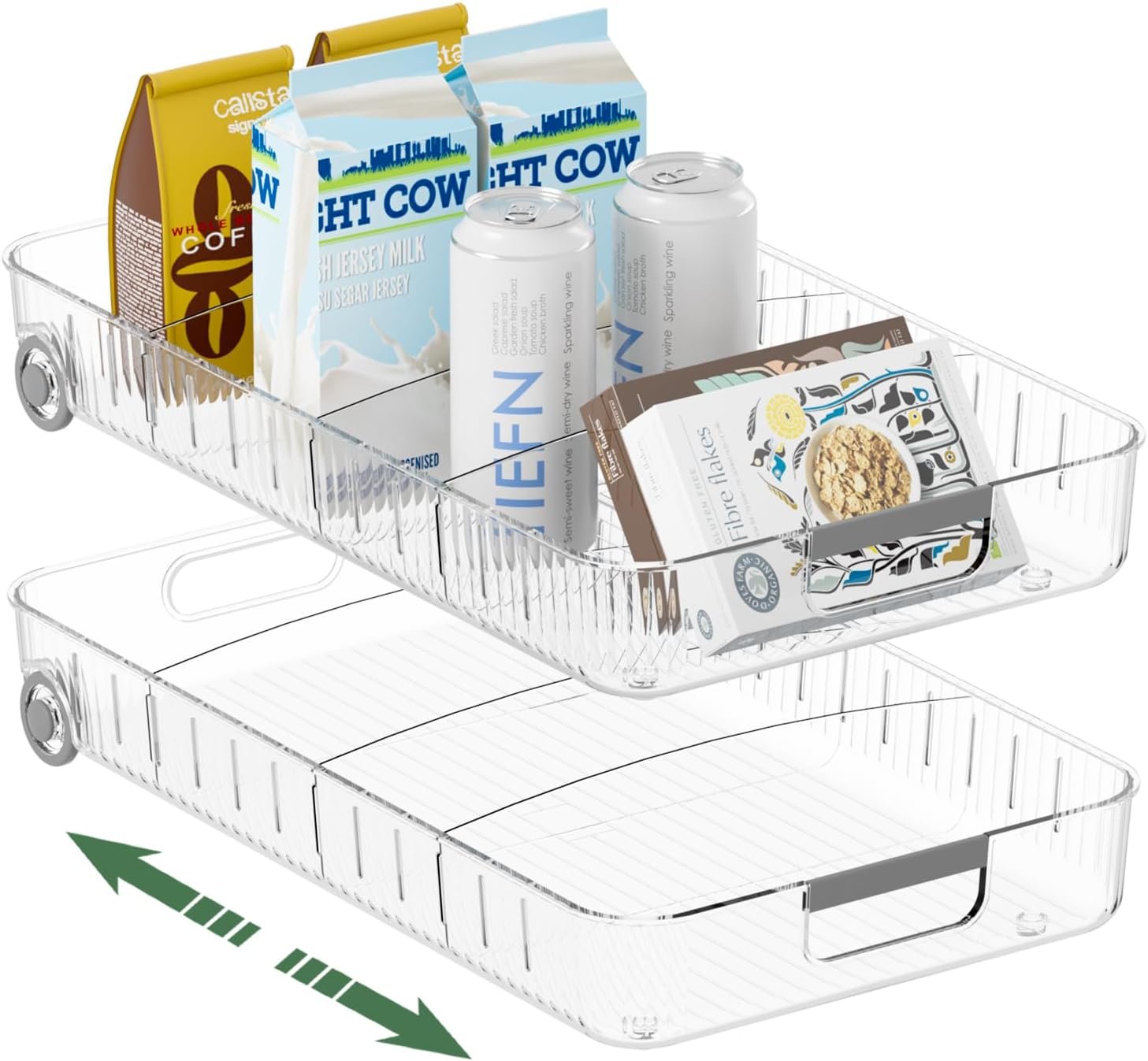 Revolutionize Your Fridge: Review of 2 Pack Rolling Storage Bins!