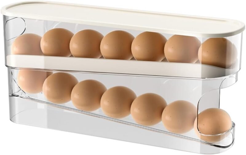 Revolutionize Your Fridge: The Ultimate Auto Rolling Egg Holder Review
