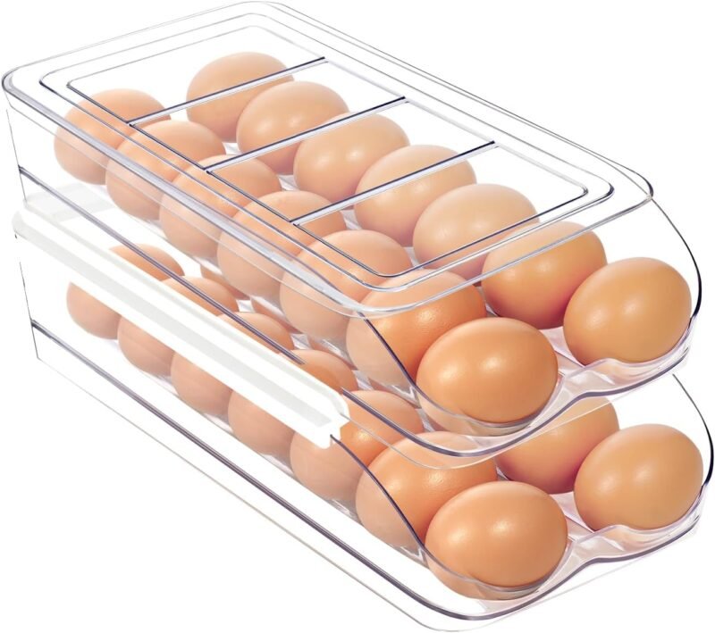 Revolutionize Your Fridge: The Ultimate Automatic Rolling Egg Organizer Review