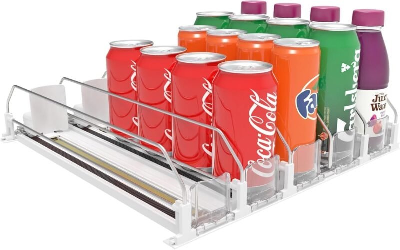 Revolutionize Your Fridge: The Ultimate Drink Organizer & Soda Can Dispenser!