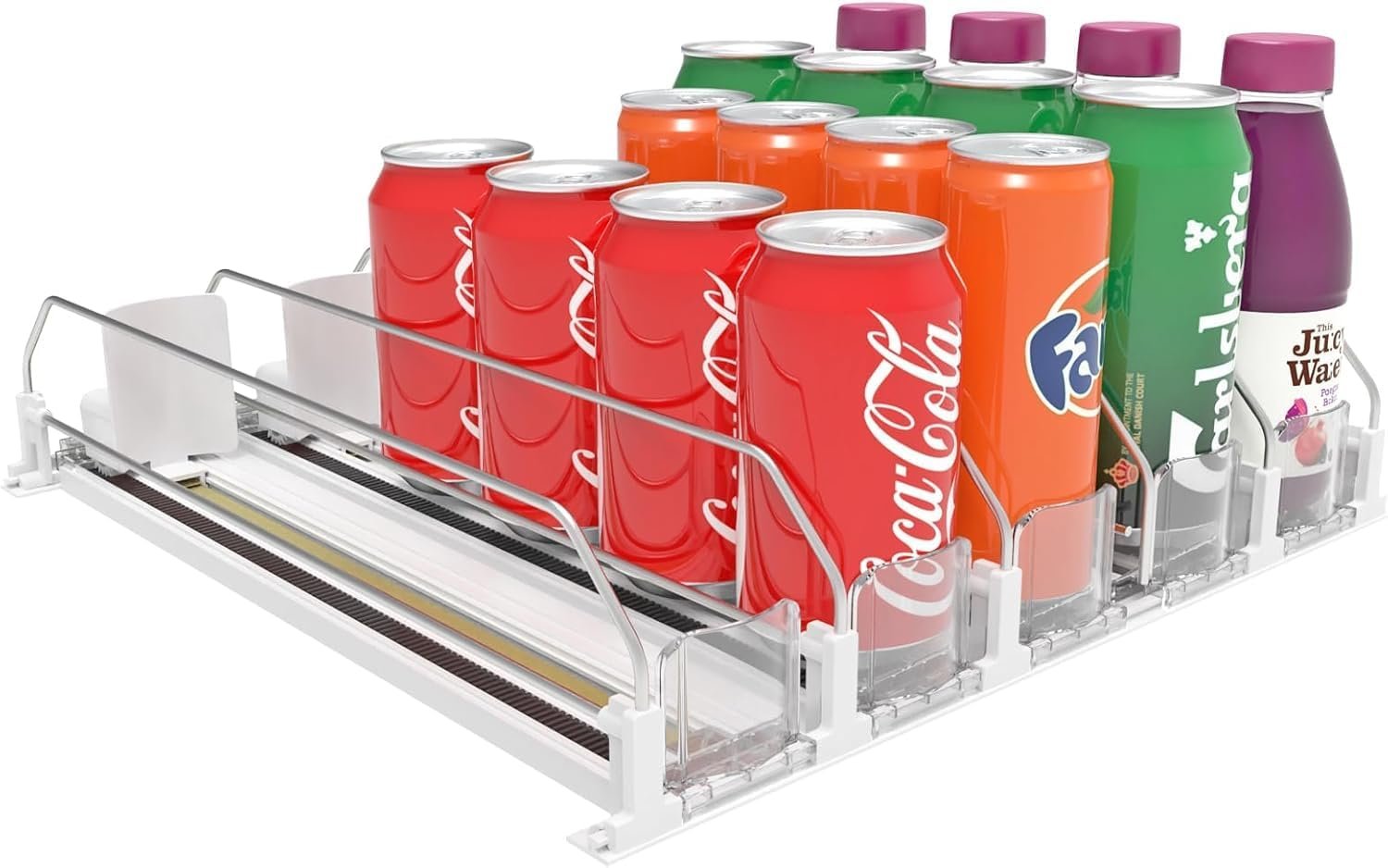 Revolutionize Your Fridge: The Ultimate Drink Organizer & Soda Can Dispenser!