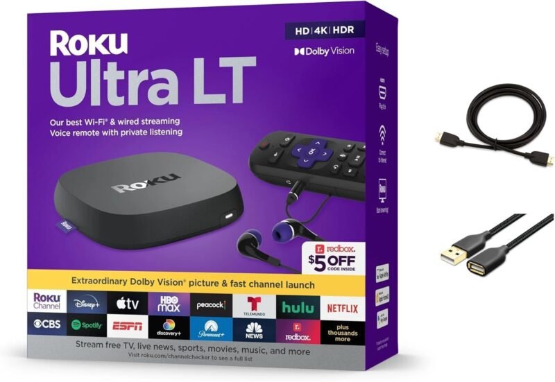 Roku Ultra LT: Elevate Your Streaming Experience with 4K HDR and Voice Control!