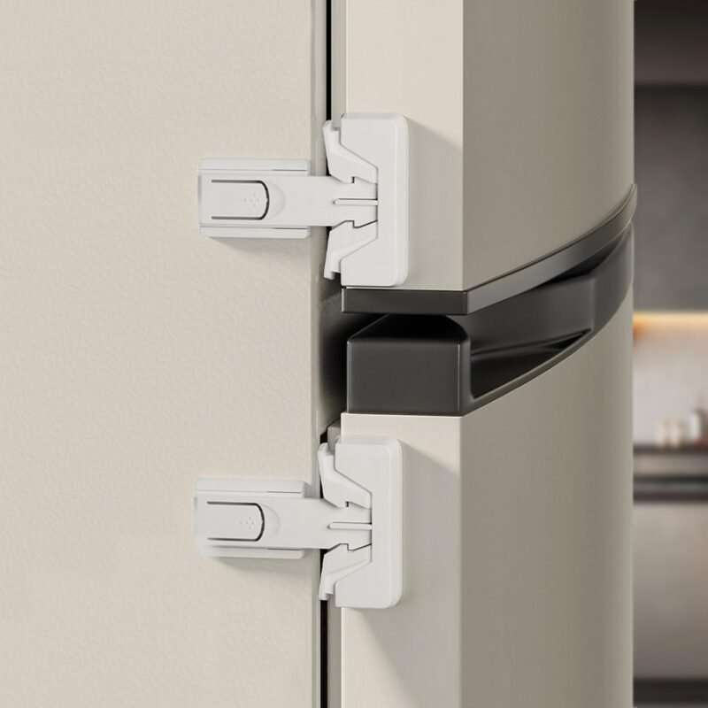 Safe & Secure: Child Proof Your Kitchen with This Easy 2-Pack Fridge Lock!