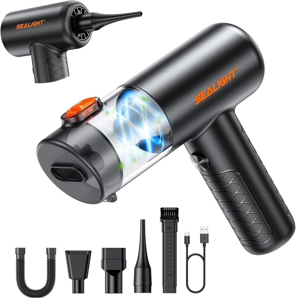 SEALIGHT 4-in-1 Cordless Car Vacuum: Your Ultimate Cleaning Companion!