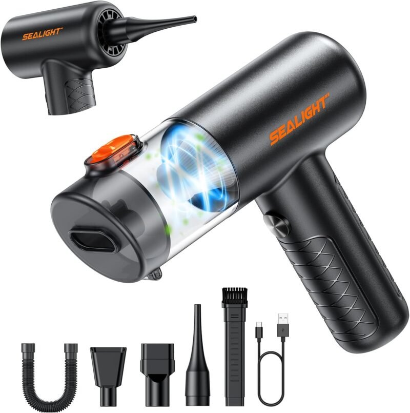 SEALIGHT 4-in-1 Cordless Car Vacuum: Your Ultimate Cleaning Companion!
