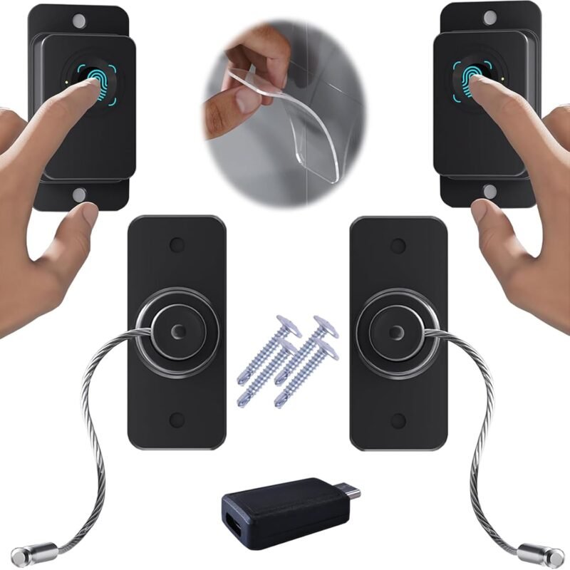 Secure Your Home: The Ultimate 2-Pack Fingerprint Refrigerator Cable Lock Review