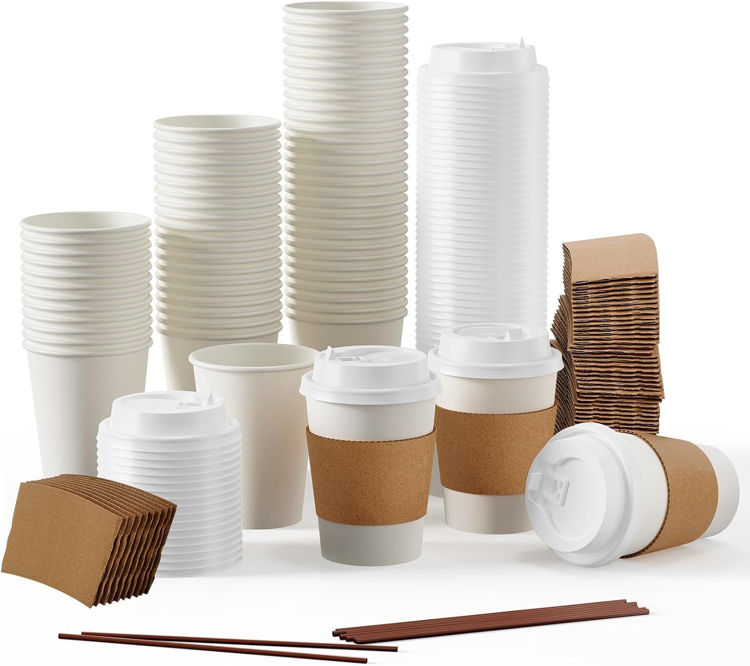 Sip in Style: Review of 100 Pack Disposable Paper Coffee Cups for Every Occasion