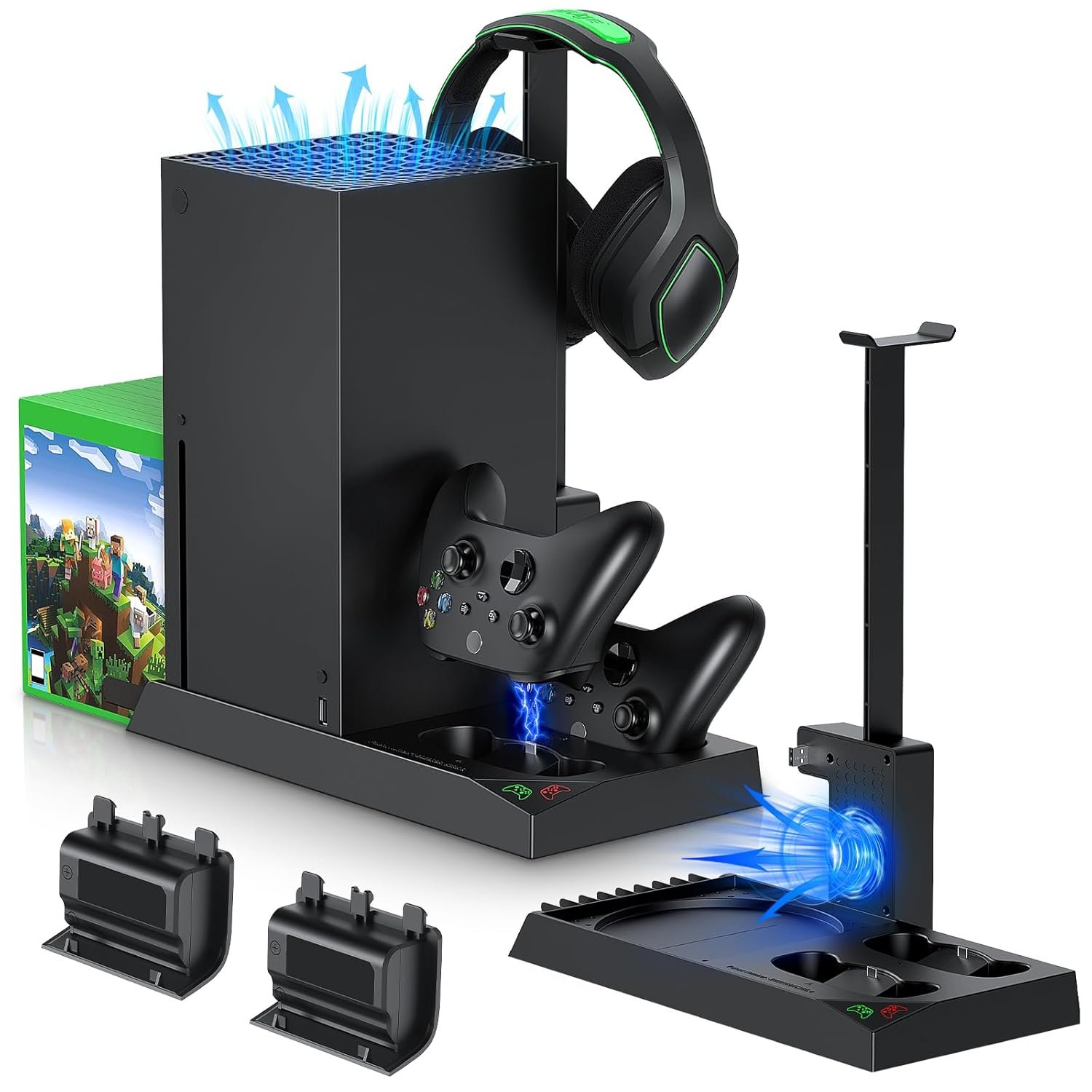 Stay Cool & Charged: MENEEA Xbox Series X Cooling Fan and Dual Charger Review