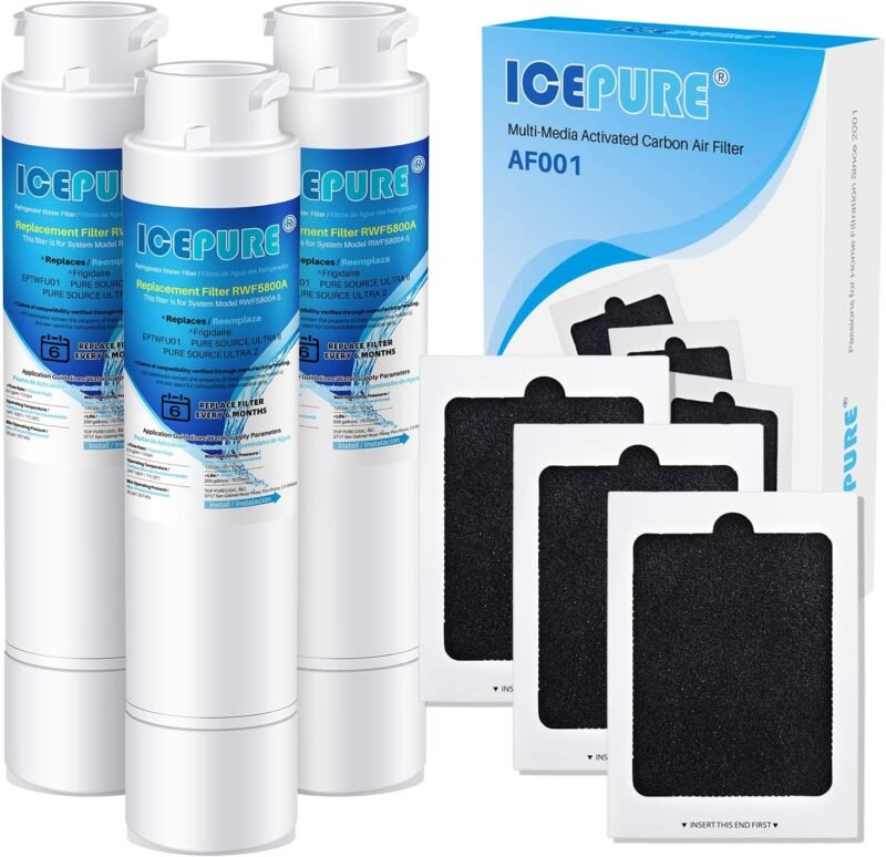 Stay Hydrated: Top Review of the ICEPURE RWF5800A Water Filter for Pure and Fresh Refrigerated Water!