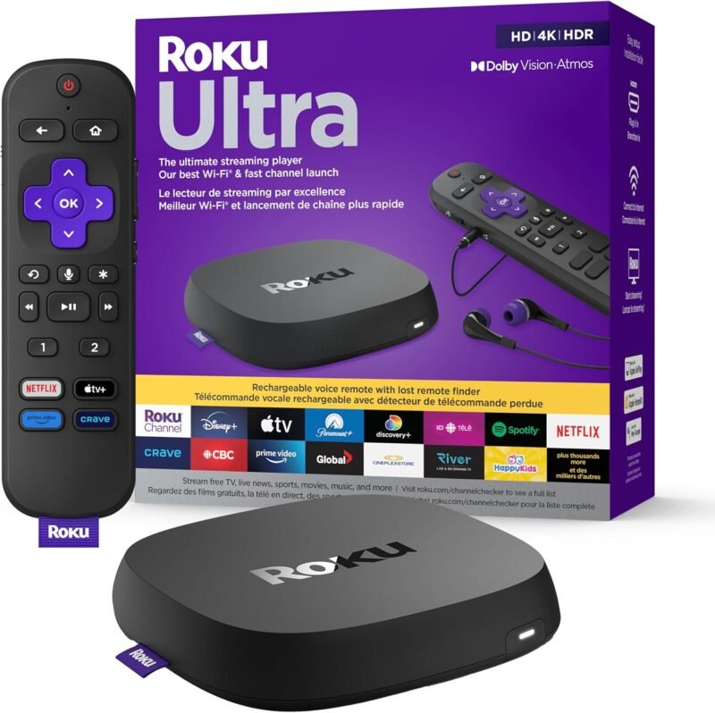 Stream in Style: Roku Ultra 4K with Enhanced Remote & Accessories Review