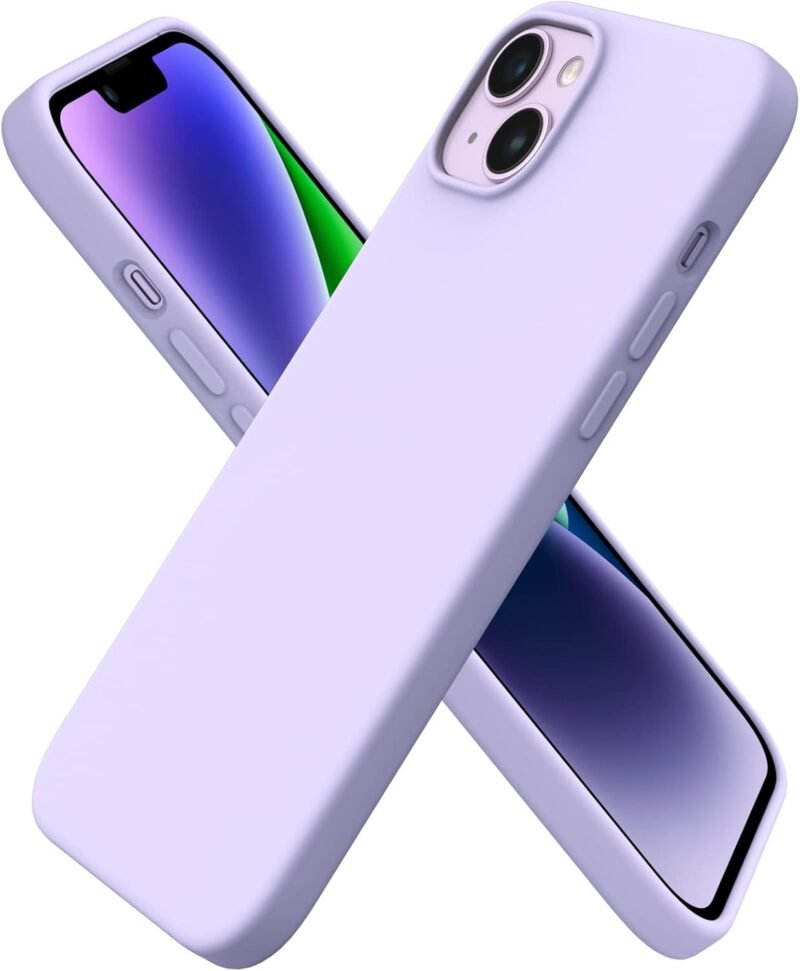 Stylish Protection: ORNARTO's Slim Liquid Silicone Case for iPhone 14 Plus