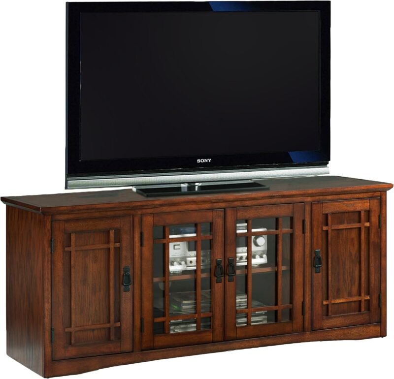 Stylish Storage: Leick Home Mission Oak TV Stand Review