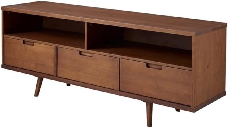 Stylish Storage: The Walker Edison 3-Drawer Mid Century Modern TV Stand Review