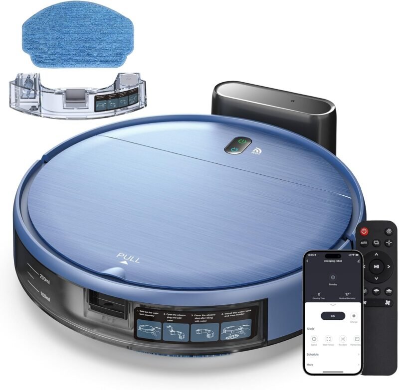 The Ultimate 2-in-1 Robot Vacuum & Mop: Smart Cleaning for Pet Owners!