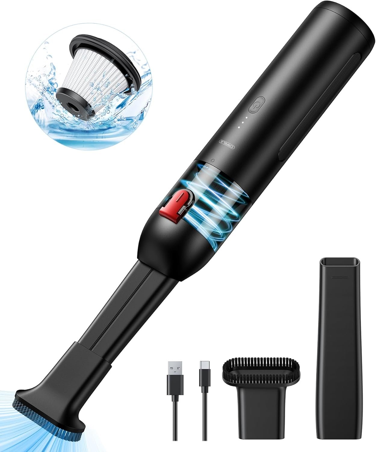 The Ultimate CAFELE Mini Car Vacuum: Your Go-To for Quick & Cordless Cleaning!