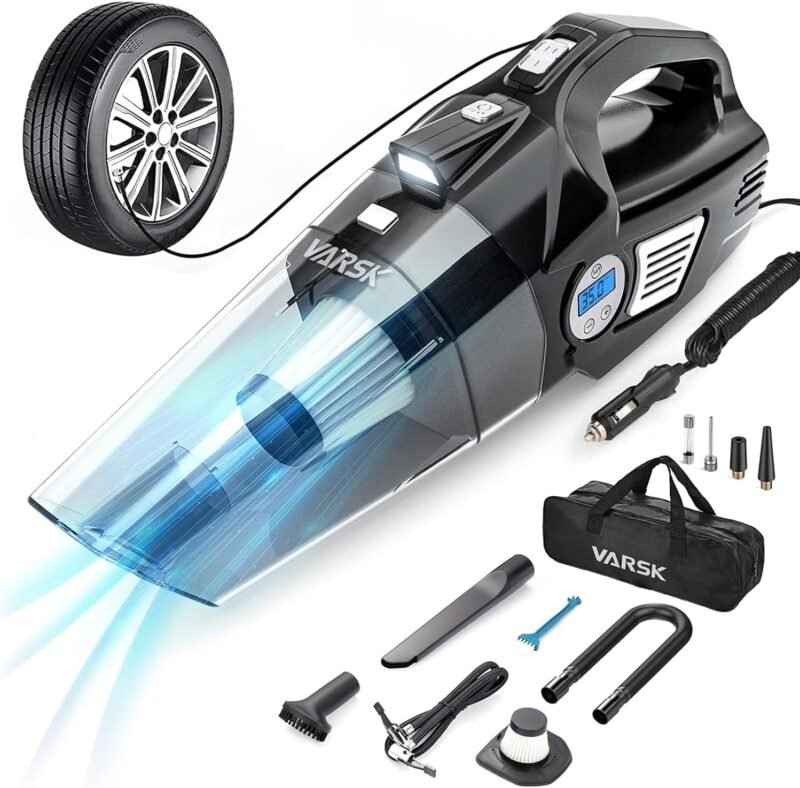 The Ultimate Road Companion: VARSK 4-in-1 Car Vacuum Cleaner & Tire Inflator Review