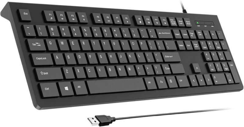 The Ultimate Wired USB Keyboard: Spill-Resistant with Chiclet Keys!