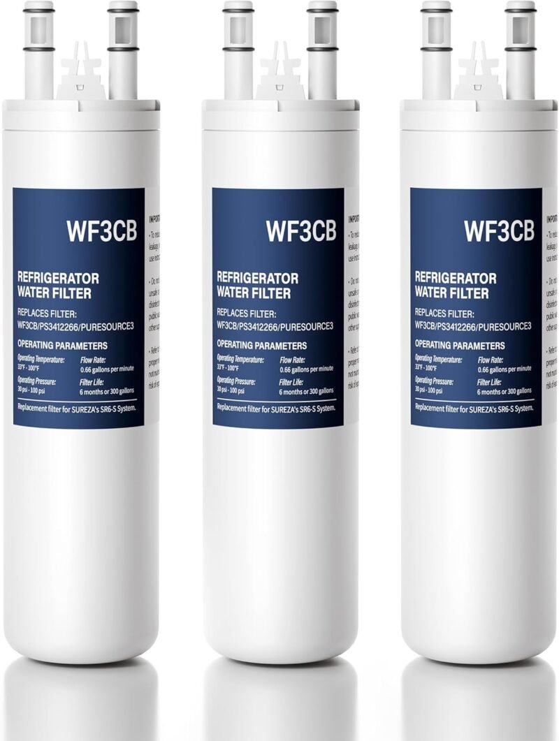 Top 3 Pack Water Filters: Compatible with Frigidaire WF3CB for Clean Drinking Water