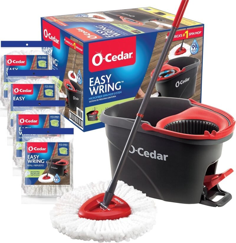 Transform Your Cleaning Routine: O-Cedar Easywring Microfiber Spin Mop Review