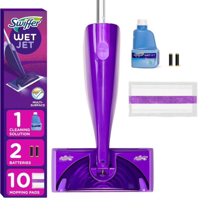 Transform Your Cleaning Routine: Swiffer WetJet Hardwood & Floor Spray Mop Starter Kit Review