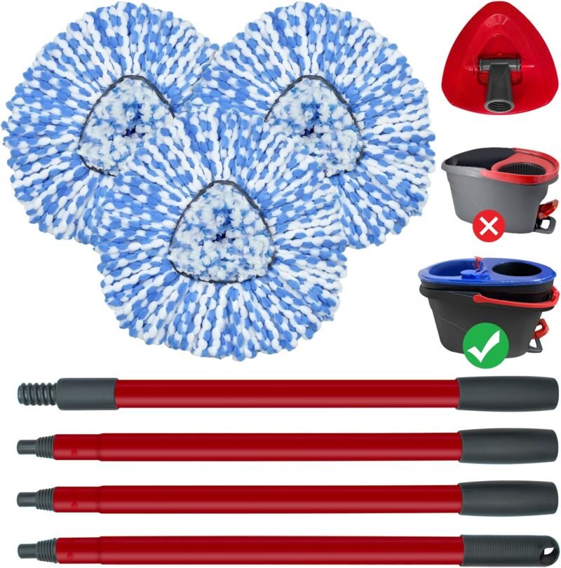 Transform Your Cleaning Routine: The Ultimate Spin Mop Replacement Set Review