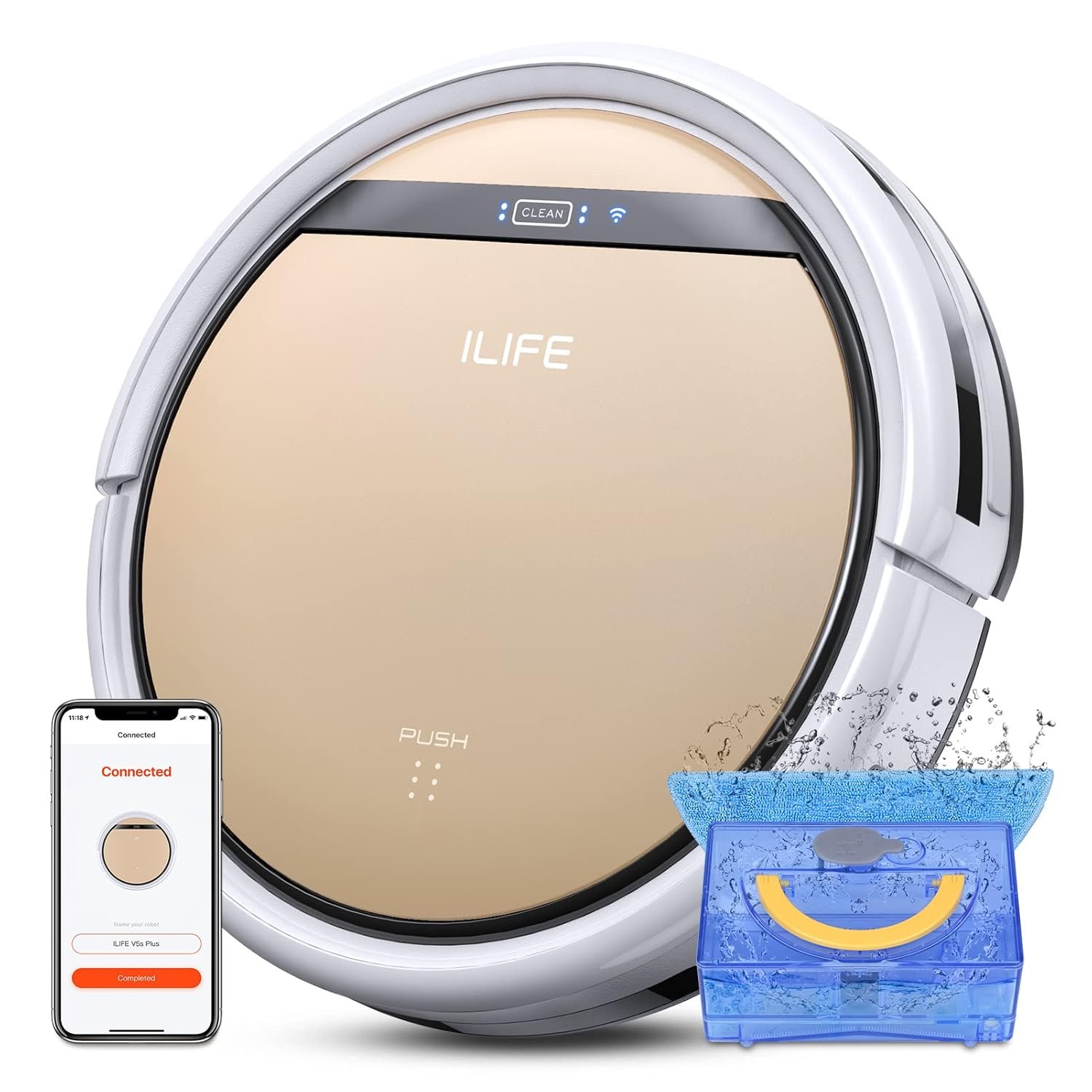 Transform Your Cleaning Routine with the ILIFE V5s Plus Robot Vacuum & Mop Combo!