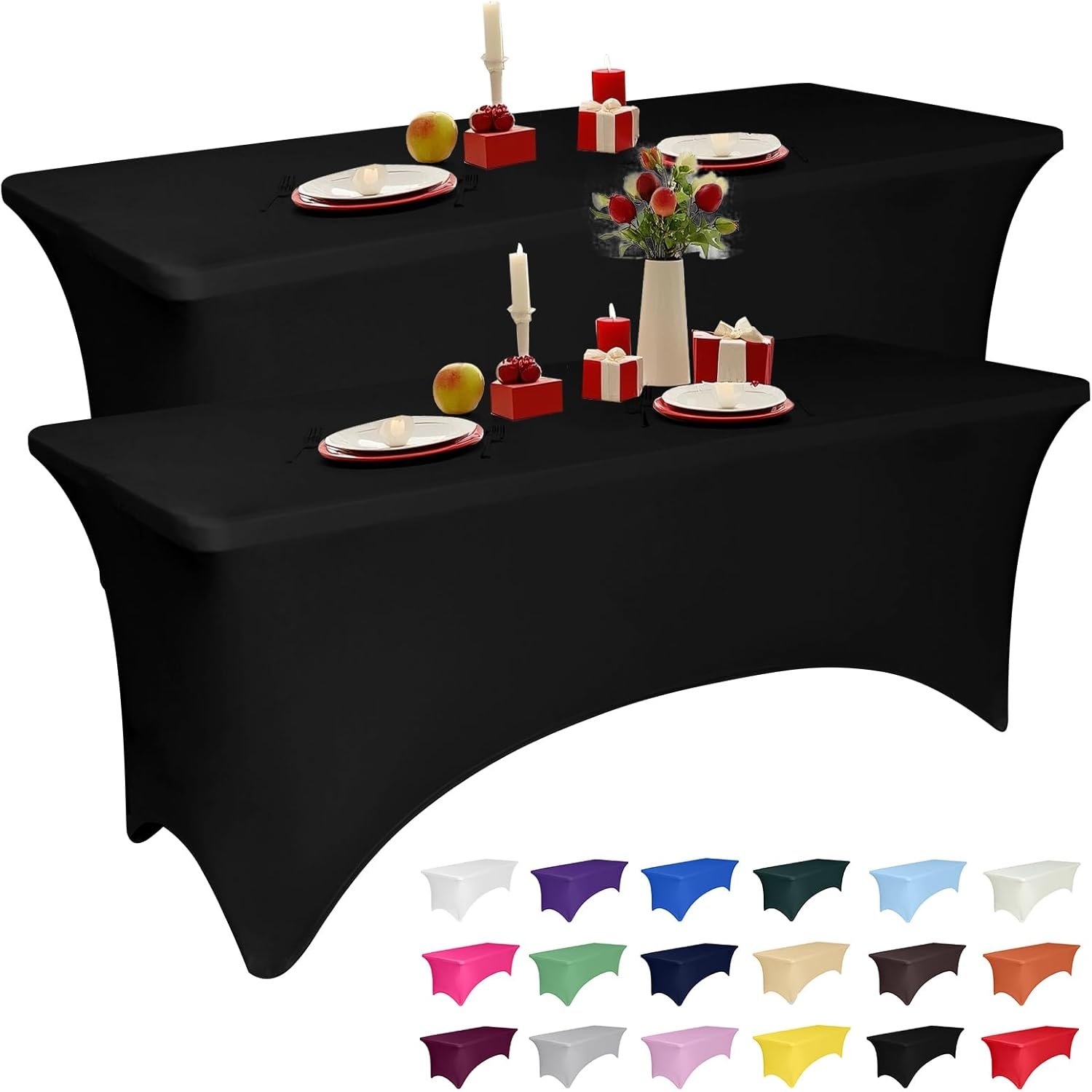 Transform Your Events with 6ft Black Spandex Tablecloths: A Must-Have for Every Occasion!
