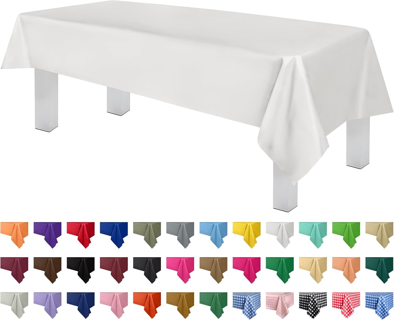 Transform Your Events with Grandipity's 12 Pack Premium Plastic Tablecloths!