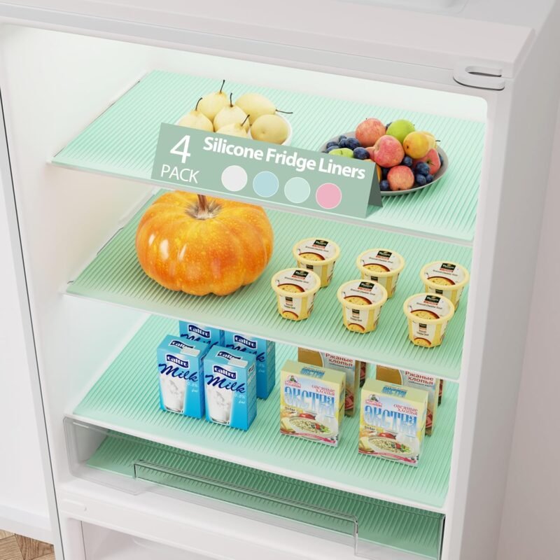 Transform Your Fridge: GOYLSER Silicone Shelf Mats Review & Cleaning Tips!