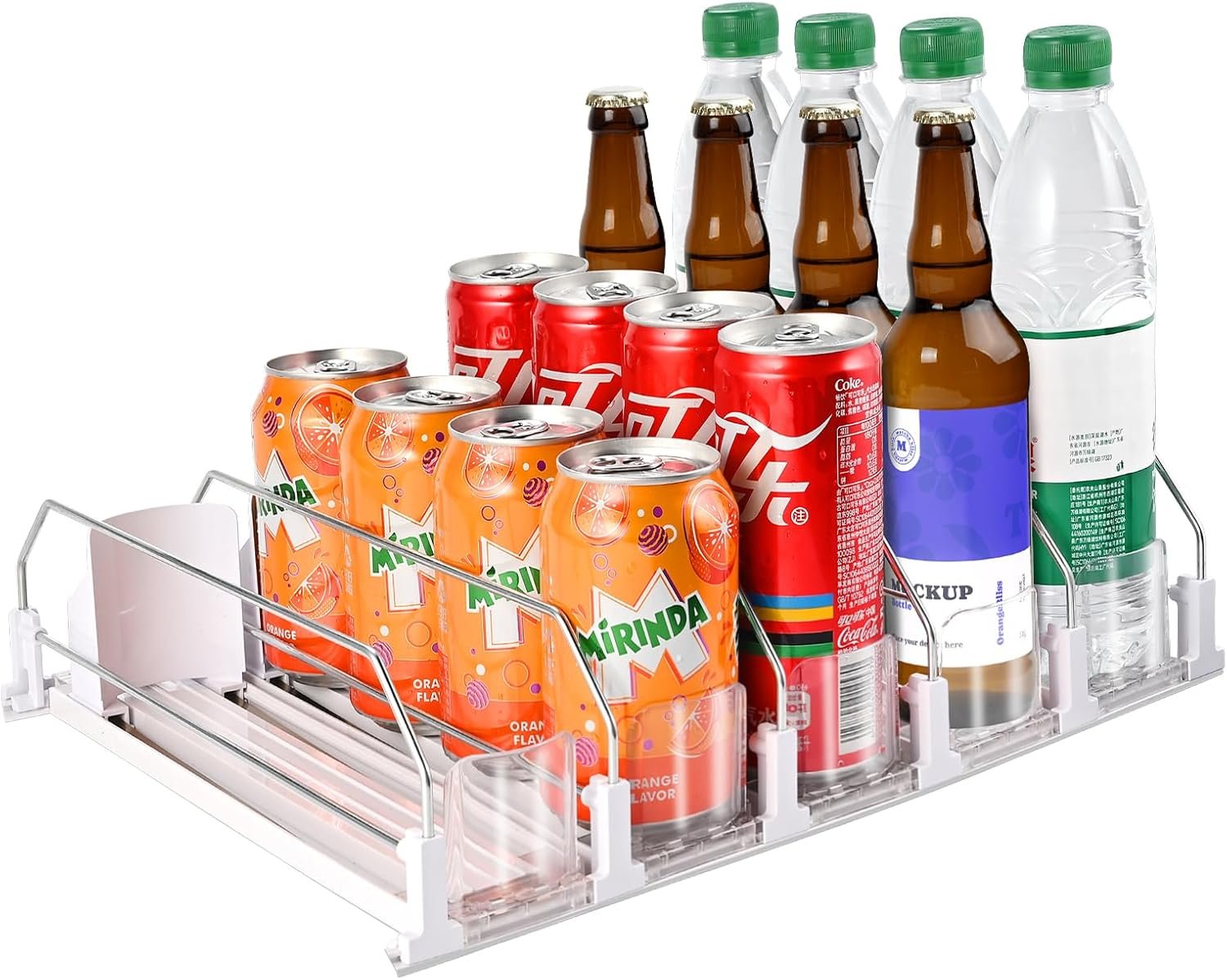 Transform Your Fridge: The Ultimate Drink Organizer for Effortless Beverage Storage!