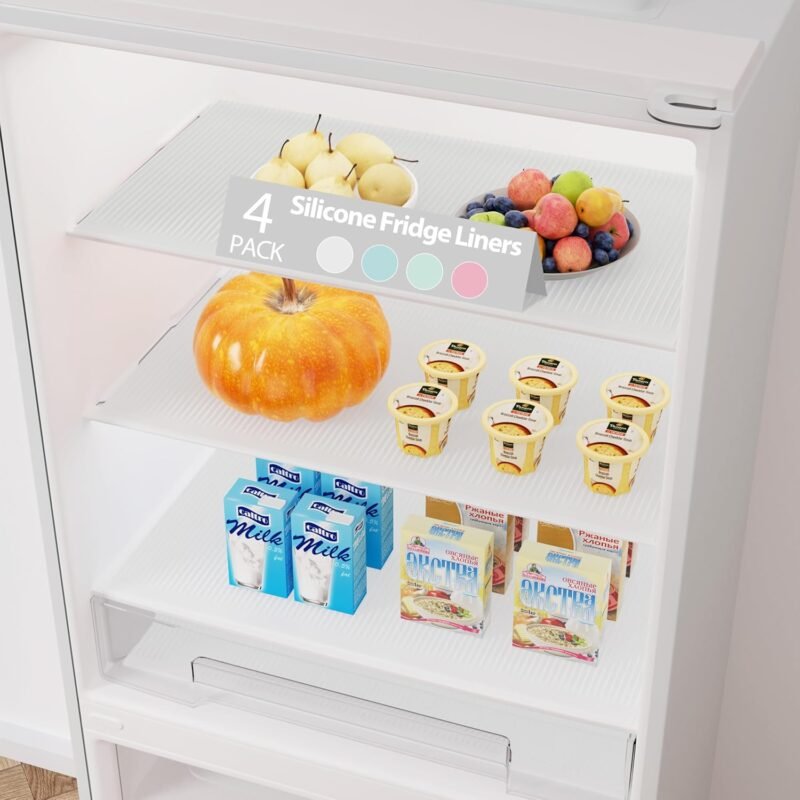 Transform Your Fridge with GOYLSER Silicone Liners: A Washable Must-Have!