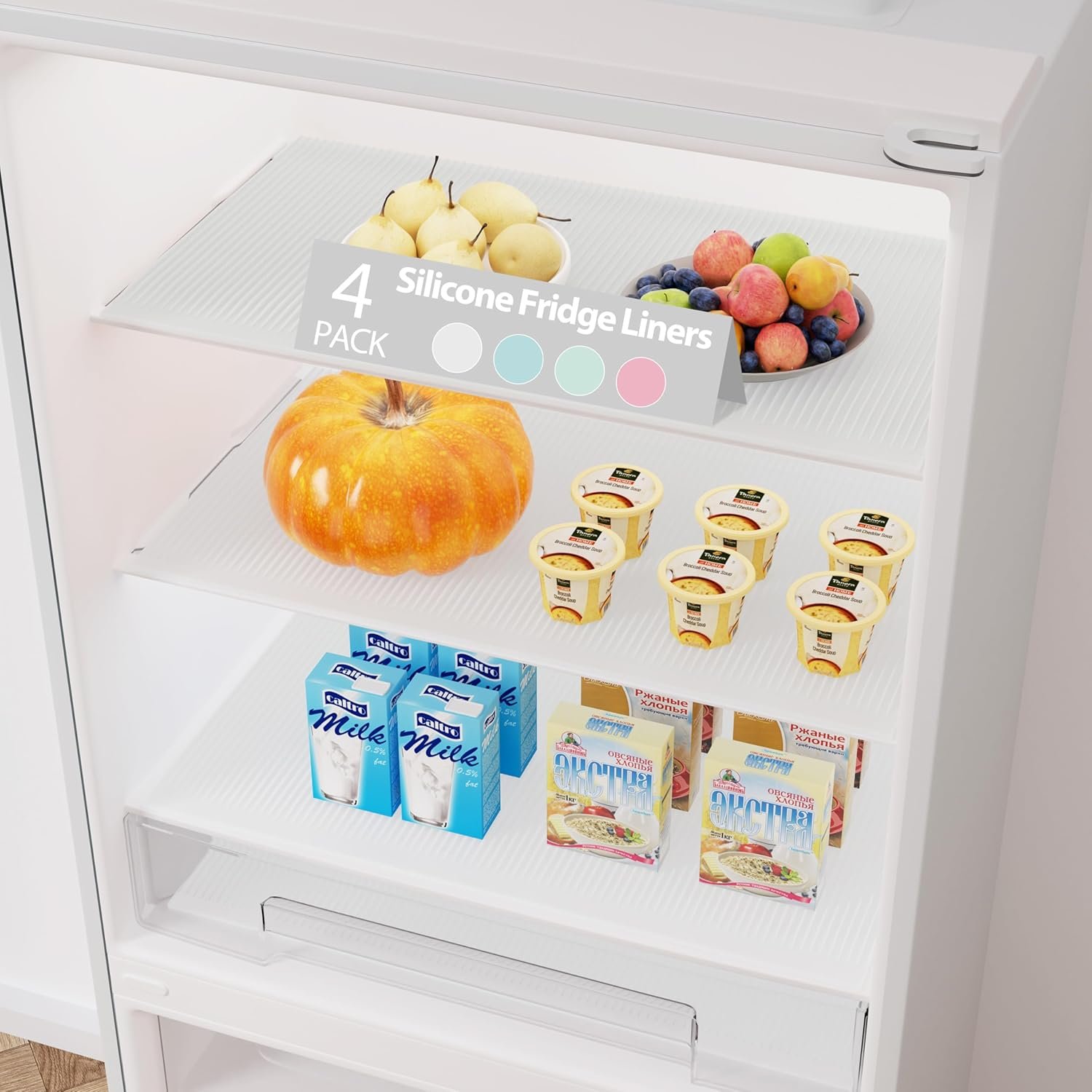 Transform Your Fridge with GOYLSER Silicone Liners: A Washable Must-Have!