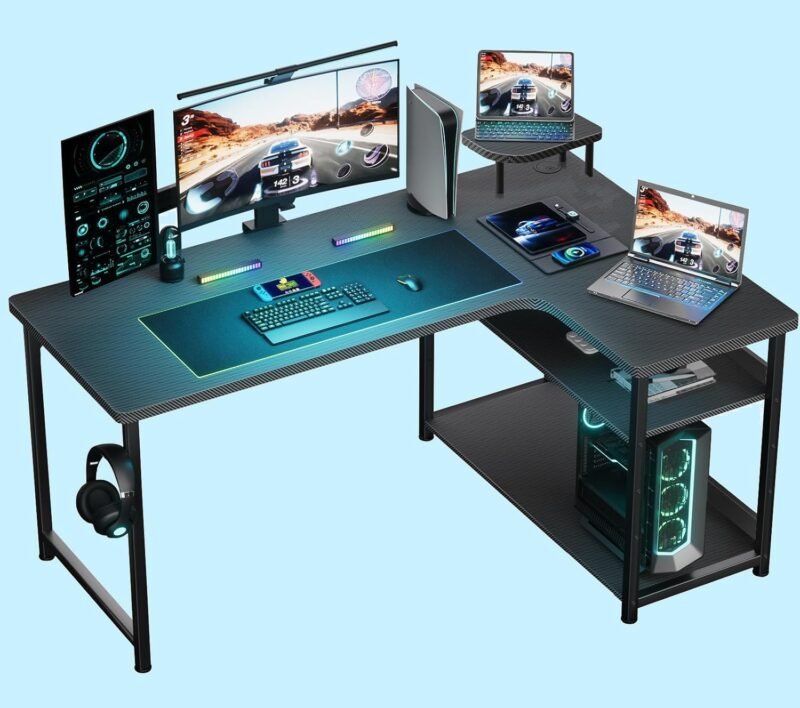 Transform Your Game Space: Review of the GTRACING L Shaped Gaming Desk